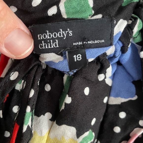 Nobody’s Child dress polka dots with florals size 14 - Picture 9 of 12